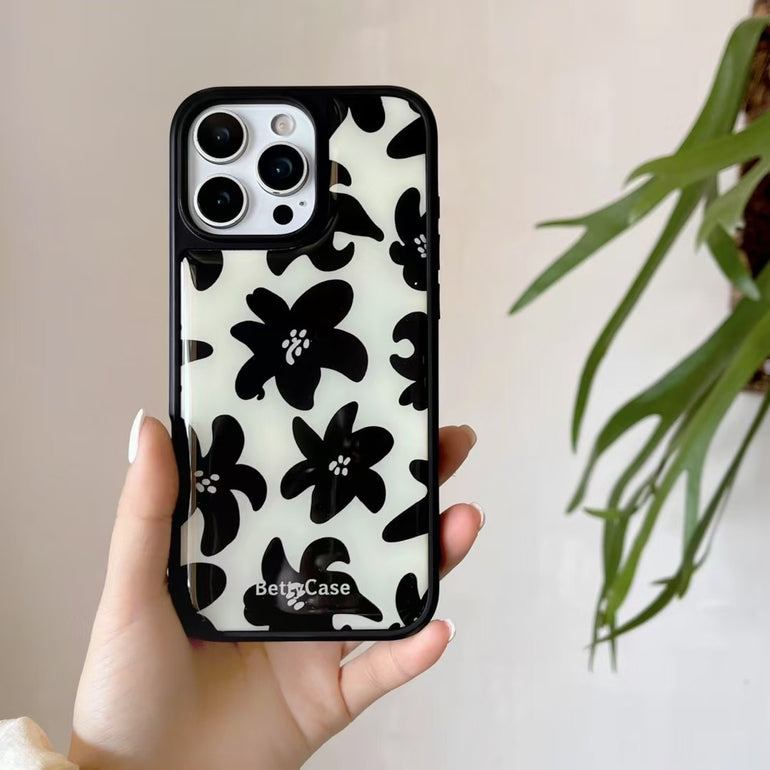 Flower Designer Case For iPhone With Fluffy Bracelet