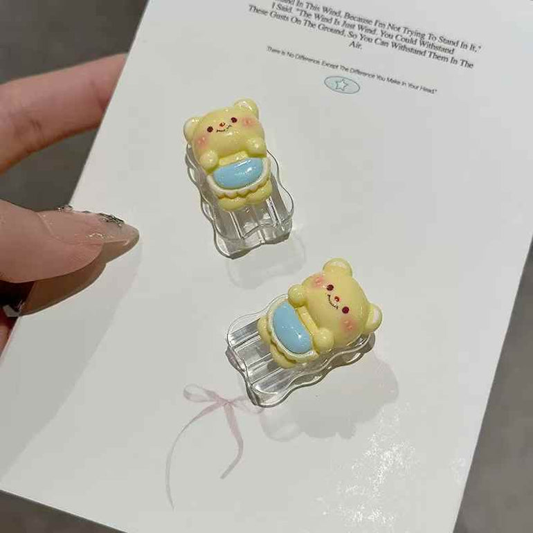 Teddy Silicon Case For iPhone Charger