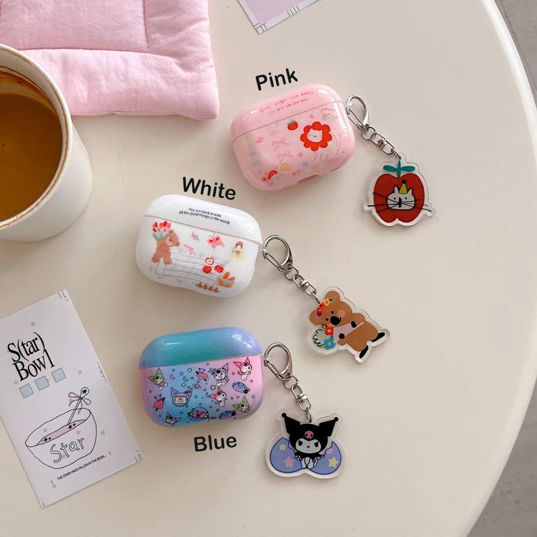 Designer Silicon Airpod Case With Charm