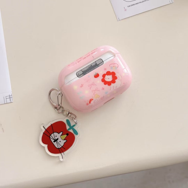 Designer Silicon Airpod Case With Charm