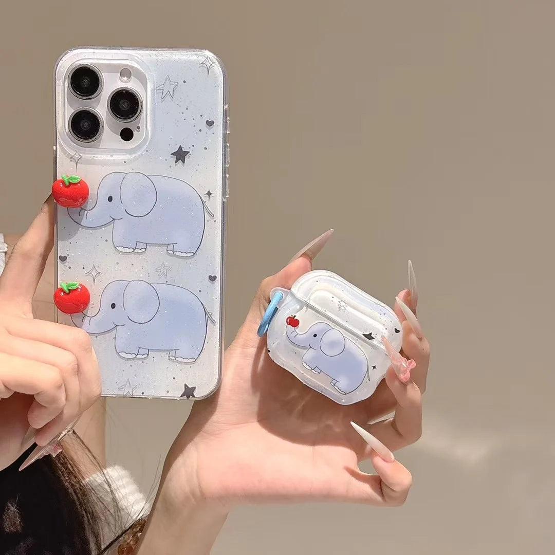 Elephant Designe Silicon Case For Airpod