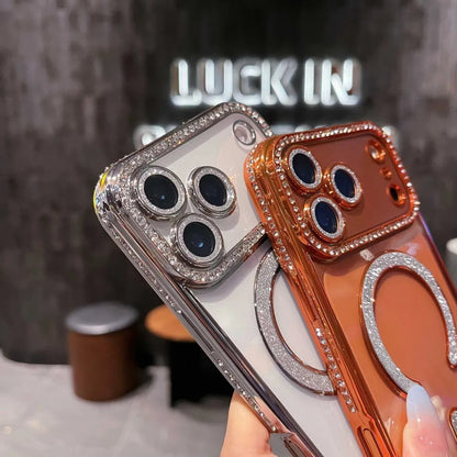 Rhinestone MagSafe iPhone Case With Sparkling Camera Protection