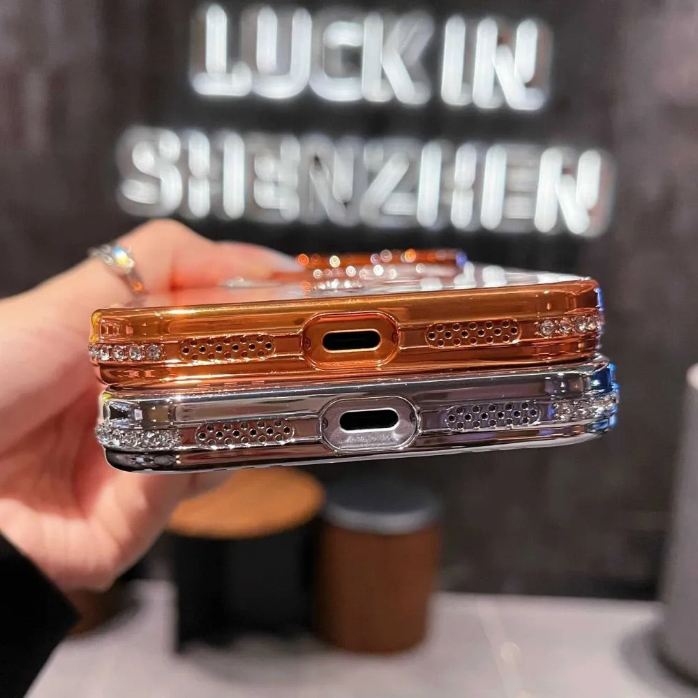 Rhinestone MagSafe iPhone Case With Sparkling Camera Protection