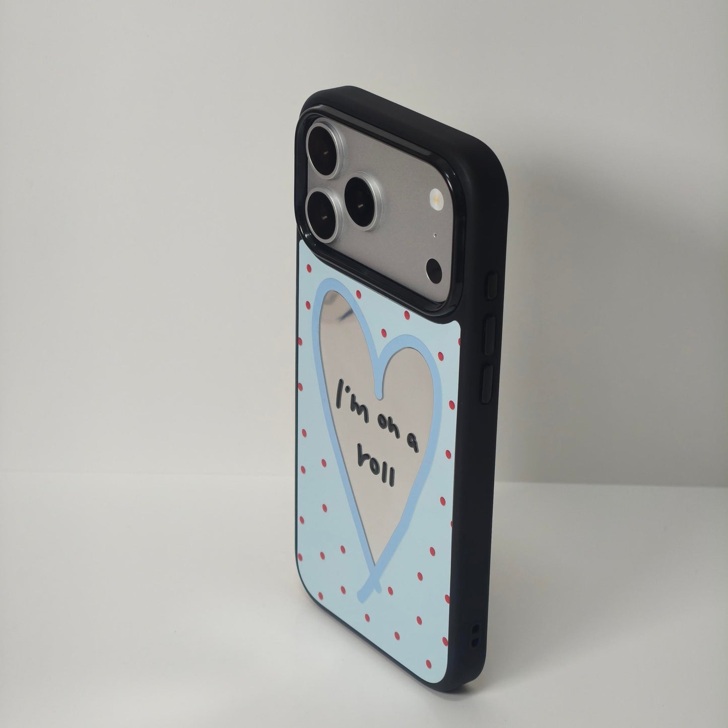 Blue Heart “I’m On A Roll” iPhone Case