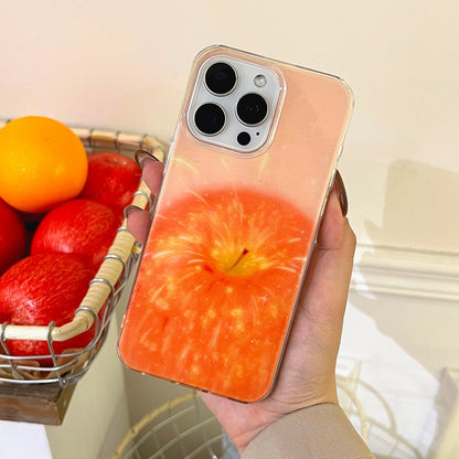 Orange Flower Glossy Clear Phone Case 🍊✨