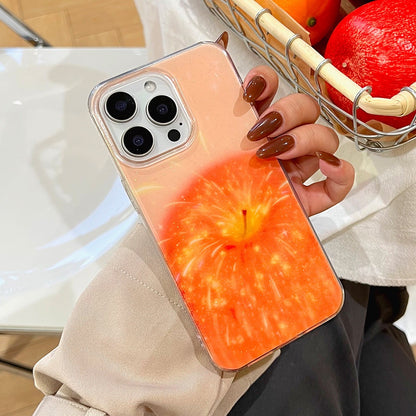 Orange Flower Glossy Clear Phone Case 🍊✨