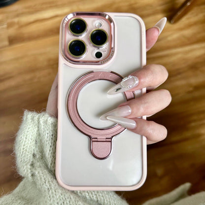 Pink Metal Ring Stand Phone Case ✨