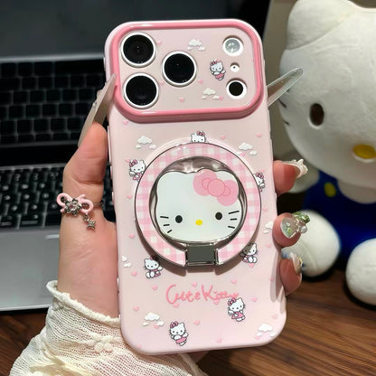 Cute Kitty 3D Cartoon Ring Phone Case 🐱💗
