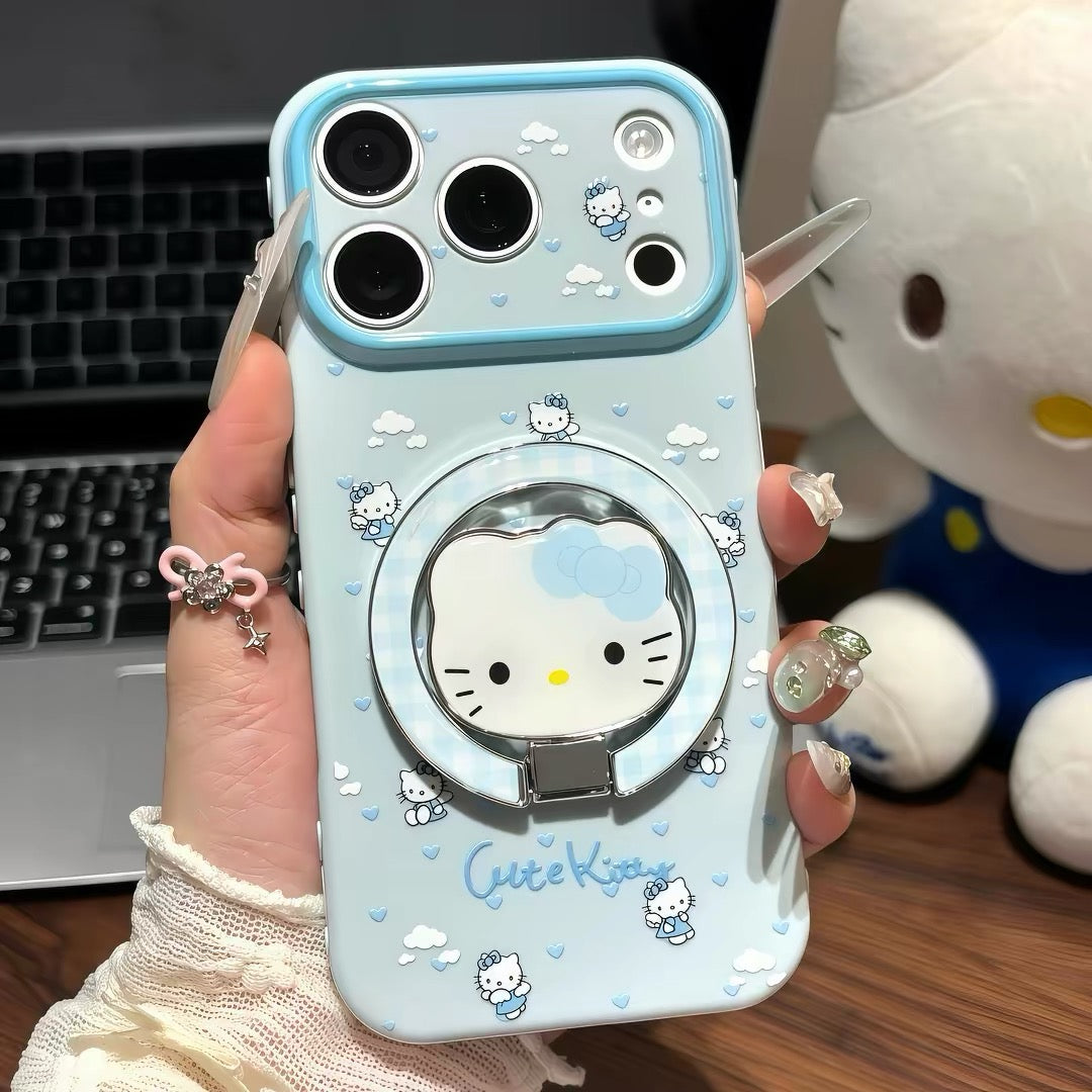 Cute Kitty 3D Cartoon Ring Phone Case 🐱💗