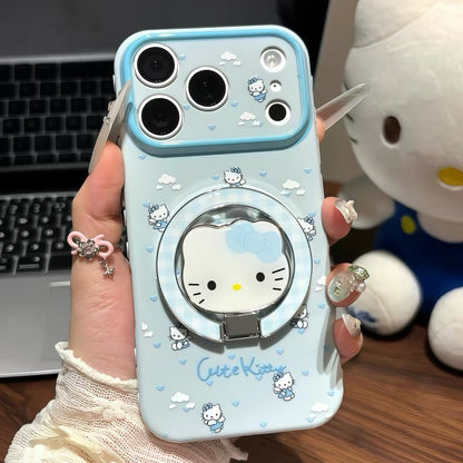 Cute Kitty 3D Cartoon Ring Phone Case 🐱💗