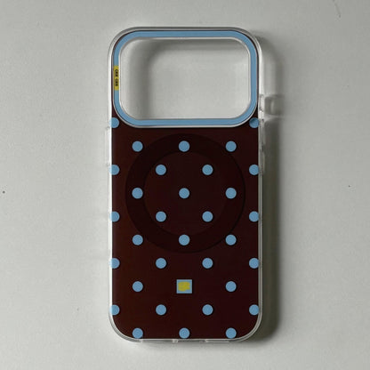 Minimalist Blue Polka Dot Phone Case 🔵