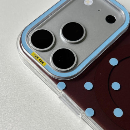 Minimalist Blue Polka Dot Phone Case 🔵