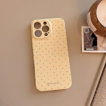 Pastel Polka Dot Minimalist iPhone Case 🎀✨