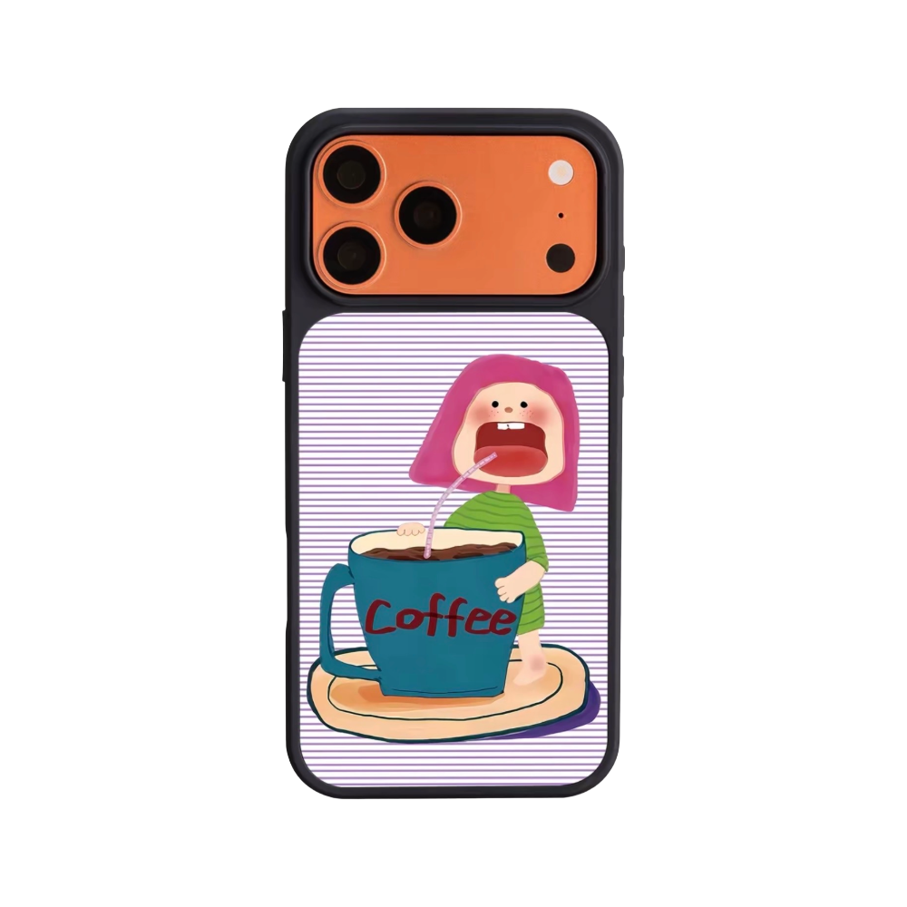 Funny Coffee Cartoon iPhone Case