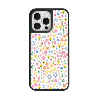 Mini Flower Pattern iPhone Case – Colorful Botanical Illustration Design, Protective Cover | FAMAKA