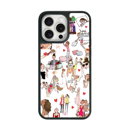 Fashion Girls iPhone Case – Stylish Shopping & Daily Life Design, Protective Cover | FAMAKA