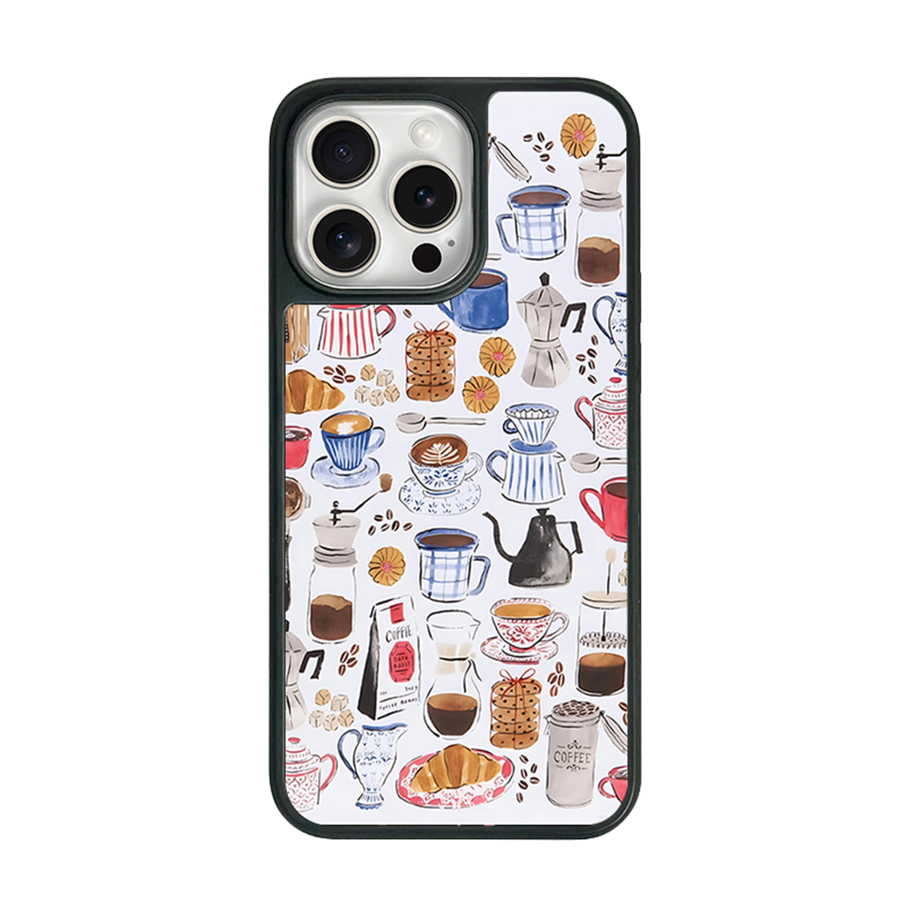 Coffee Lovers iPhone Case – Cute Coffee Cups & Café Style Design, Protective Cover | Famaka