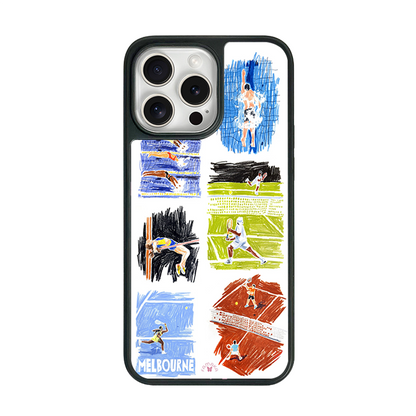 Sports iPhone Case – Dynamic Athletic Illustration Design, Protective Cover | FAMAKA