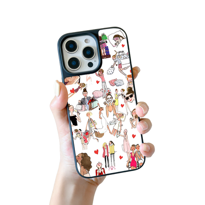 Fashion Girls iPhone Case – Stylish Shopping & Daily Life Design, Protective Cover | FAMAKA