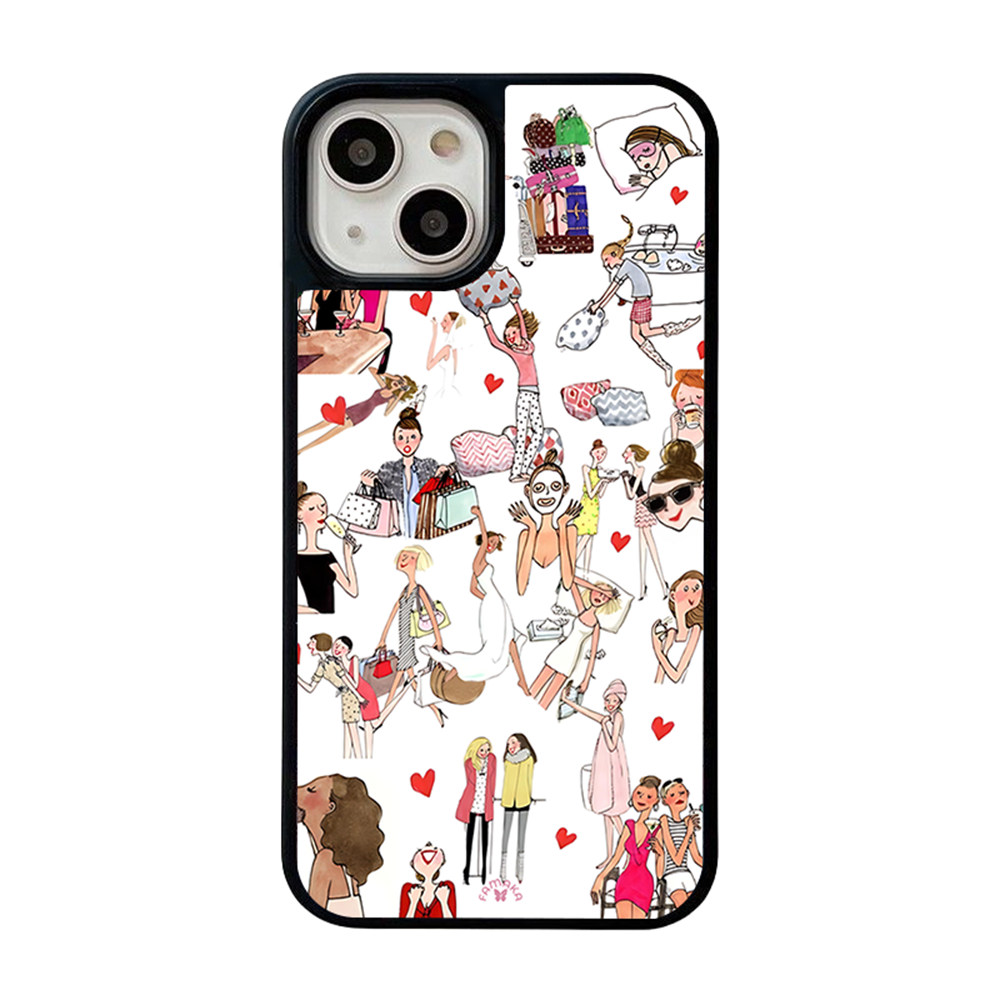 Fashion Girls iPhone Case – Stylish Shopping & Daily Life Design, Protective Cover | FAMAKA
