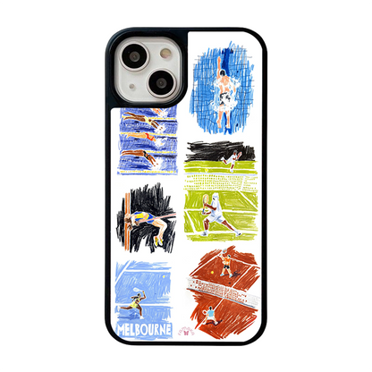 Sports iPhone Case – Dynamic Athletic Illustration Design, Protective Cover | FAMAKA