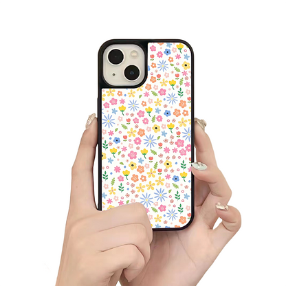 Mini Flower Pattern iPhone Case – Colorful Botanical Illustration Design, Protective Cover | FAMAKA