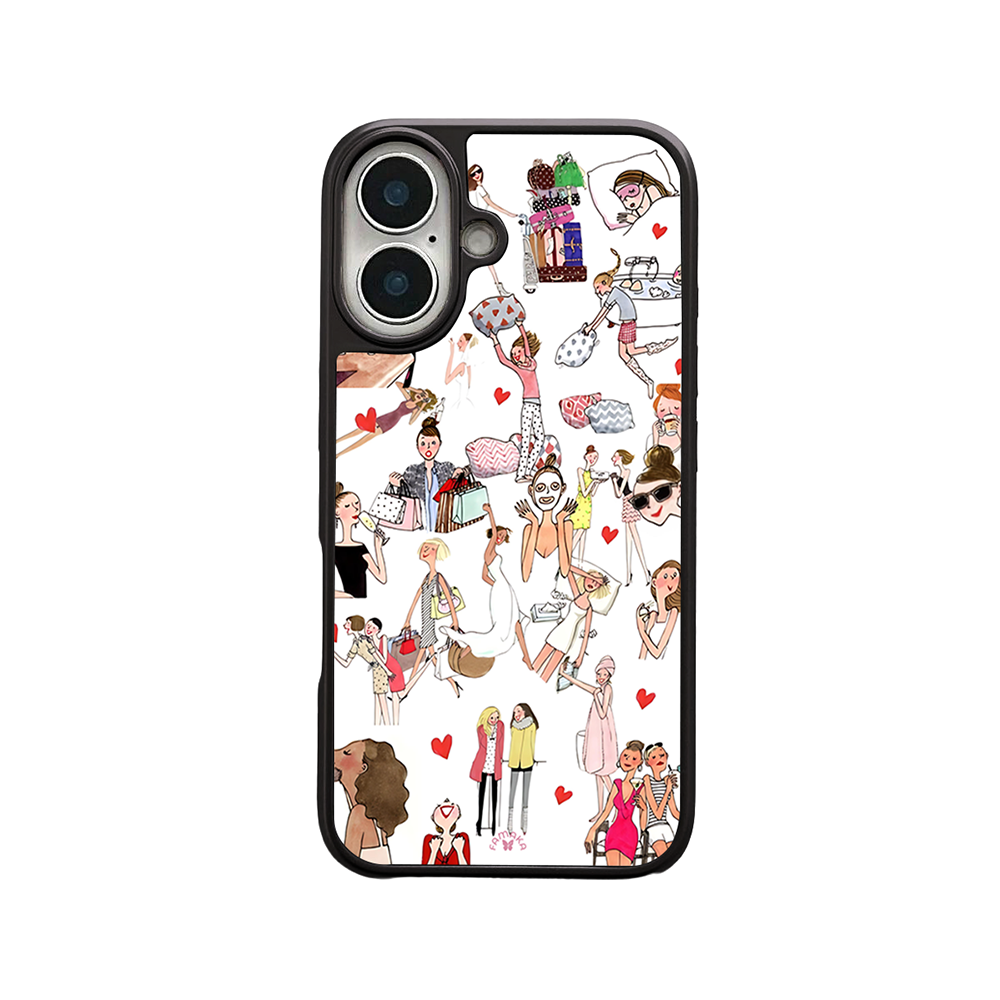Fashion Girls iPhone Case – Stylish Shopping & Daily Life Design, Protective Cover | FAMAKA