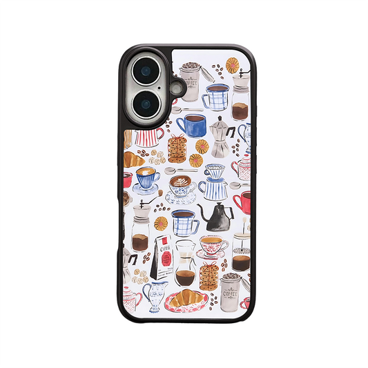 Coffee Lovers iPhone Case – Cute Coffee Cups & Café Style Design, Protective Cover | Famaka