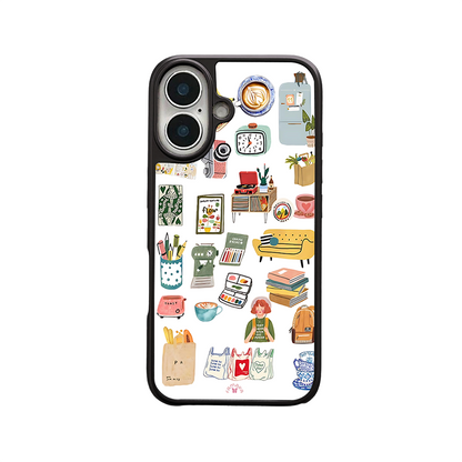 Creative Lifestyle iPhone Case – Artsy Home & Hobby Illustration, Protective Cover | Famaka