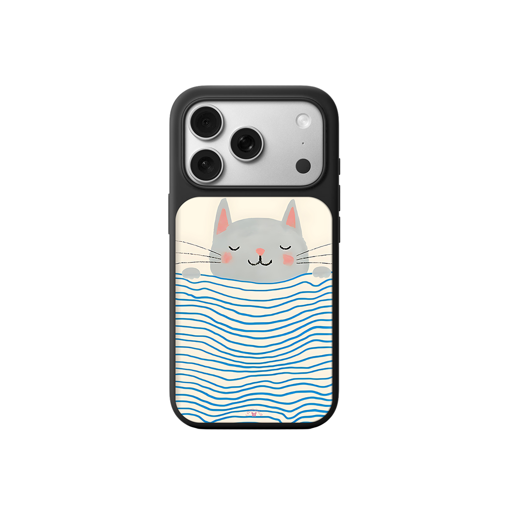 Good Night Cat iPhone Case – Cute Sleeping Cat Cartoon Design, Protective Cover | Famaka