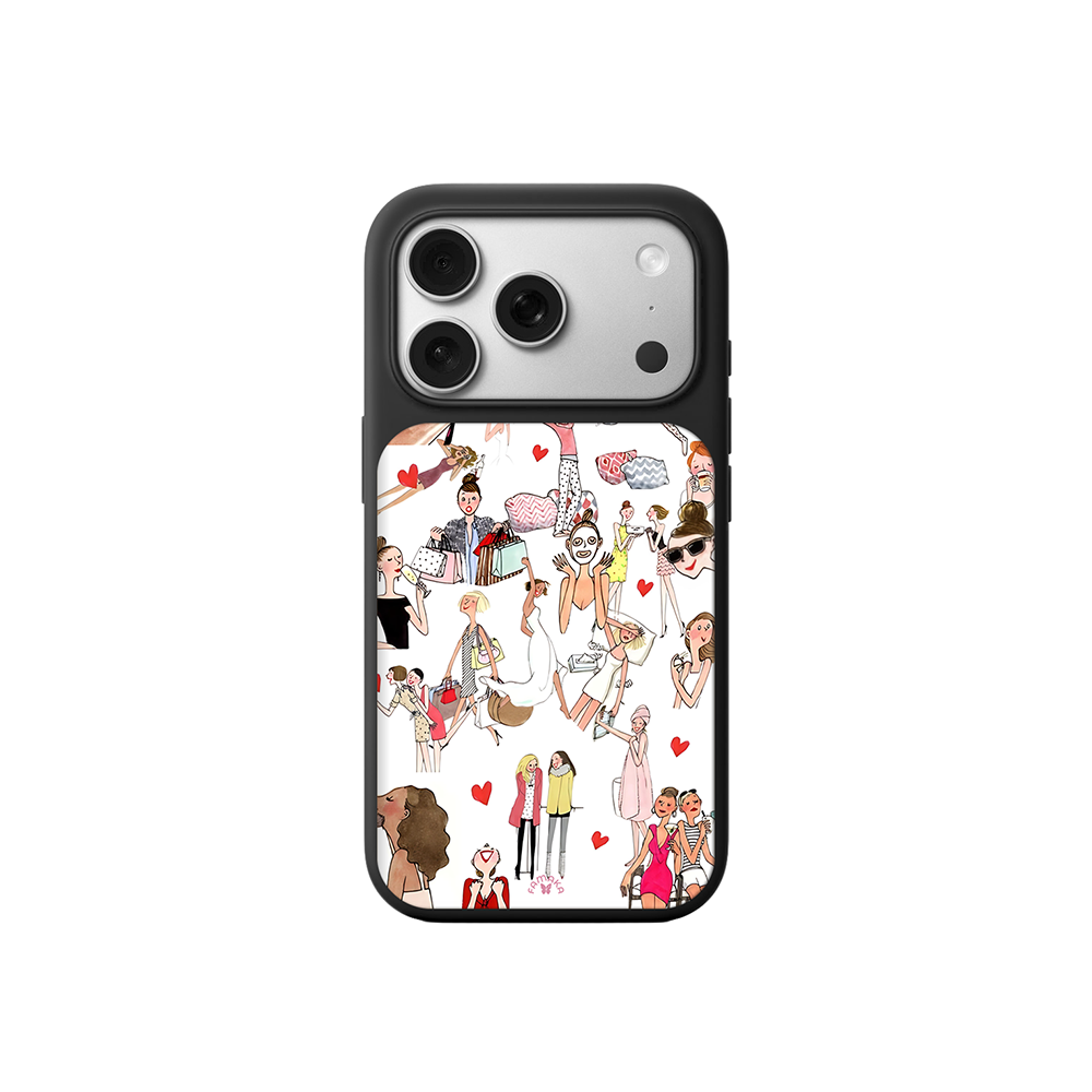 Fashion Girls iPhone Case – Stylish Shopping & Daily Life Design, Protective Cover | FAMAKA