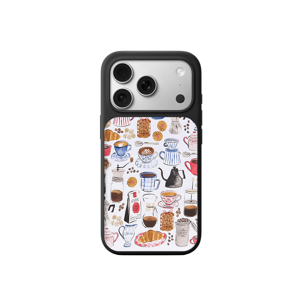 Coffee Lovers iPhone Case – Cute Coffee Cups & Café Style Design, Protective Cover | Famaka