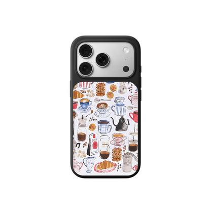 Coffee Lovers iPhone Case – Cute Coffee Cups & Café Style Design, Protective Cover | Famaka