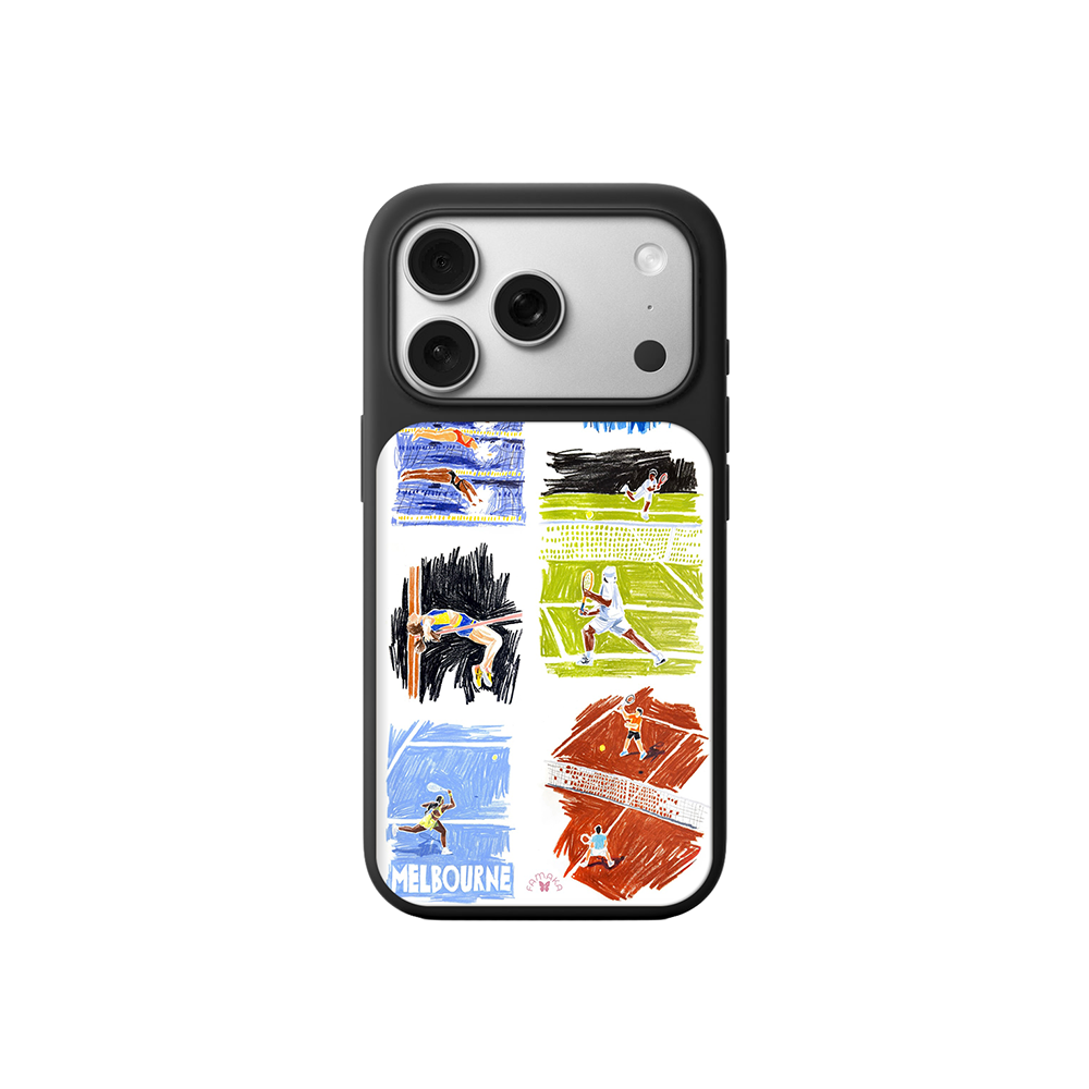 Sports iPhone Case – Dynamic Athletic Illustration Design, Protective Cover | FAMAKA