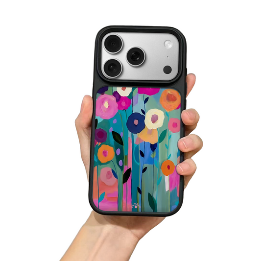 Colorful Floral Garden iPhone Case – Vibrant Artistic Flower Design, Protective Cover | FAMAKA