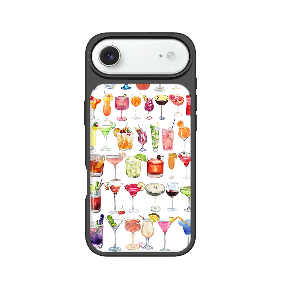 Colorful Cocktails iPhone Case – Artistic Drink Illustration Design, Protective Cover | Famaka