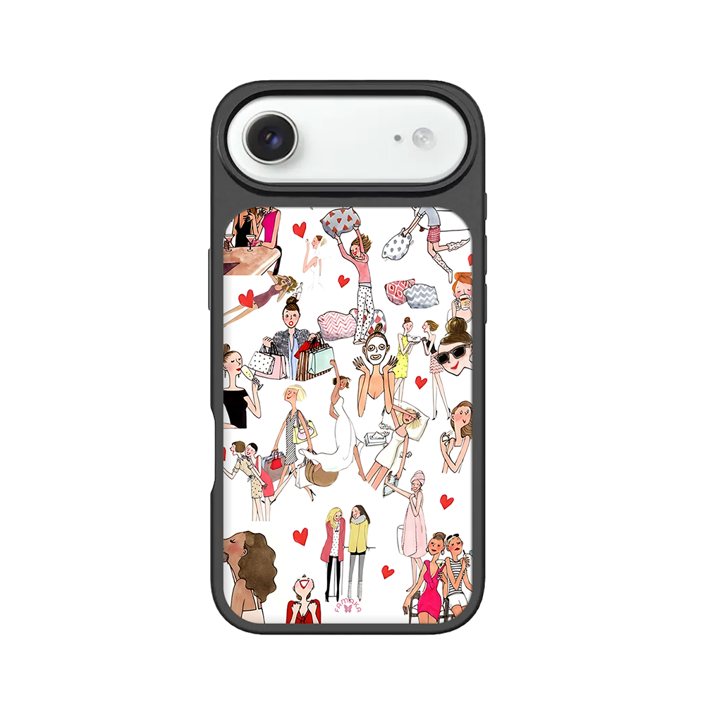 Fashion Girls iPhone Case – Stylish Shopping & Daily Life Design, Protective Cover | FAMAKA