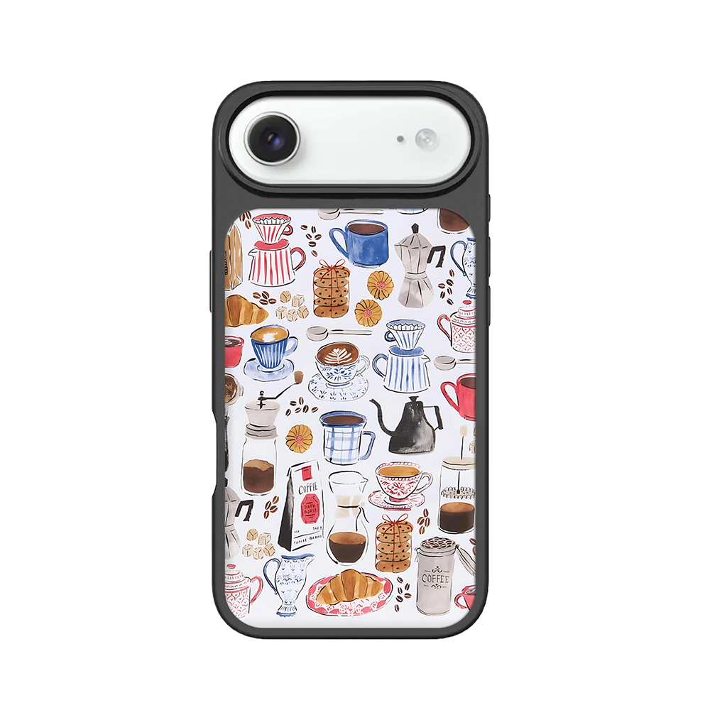 Coffee Lovers iPhone Case – Cute Coffee Cups & Café Style Design, Protective Cover | Famaka