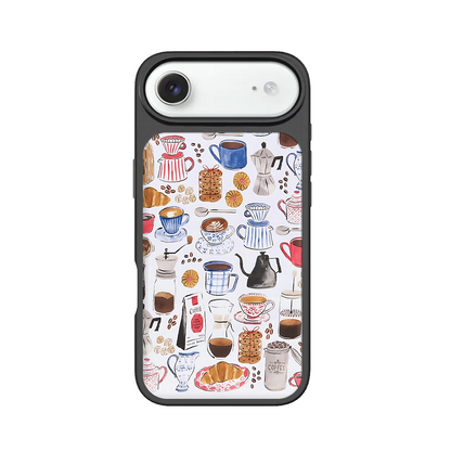 Coffee Lovers iPhone Case – Cute Coffee Cups & Café Style Design, Protective Cover | Famaka