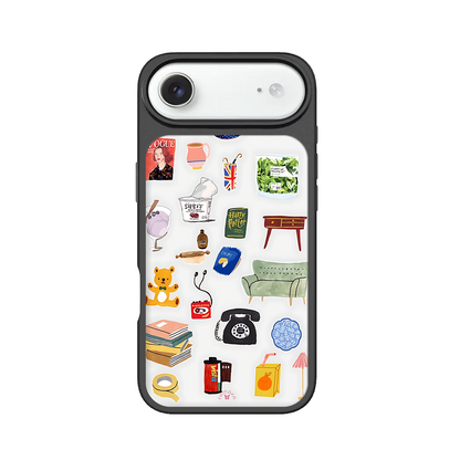 Everyday Objects iPhone Case – Cute Daily Life Illustration, Protective Cover | Famaka