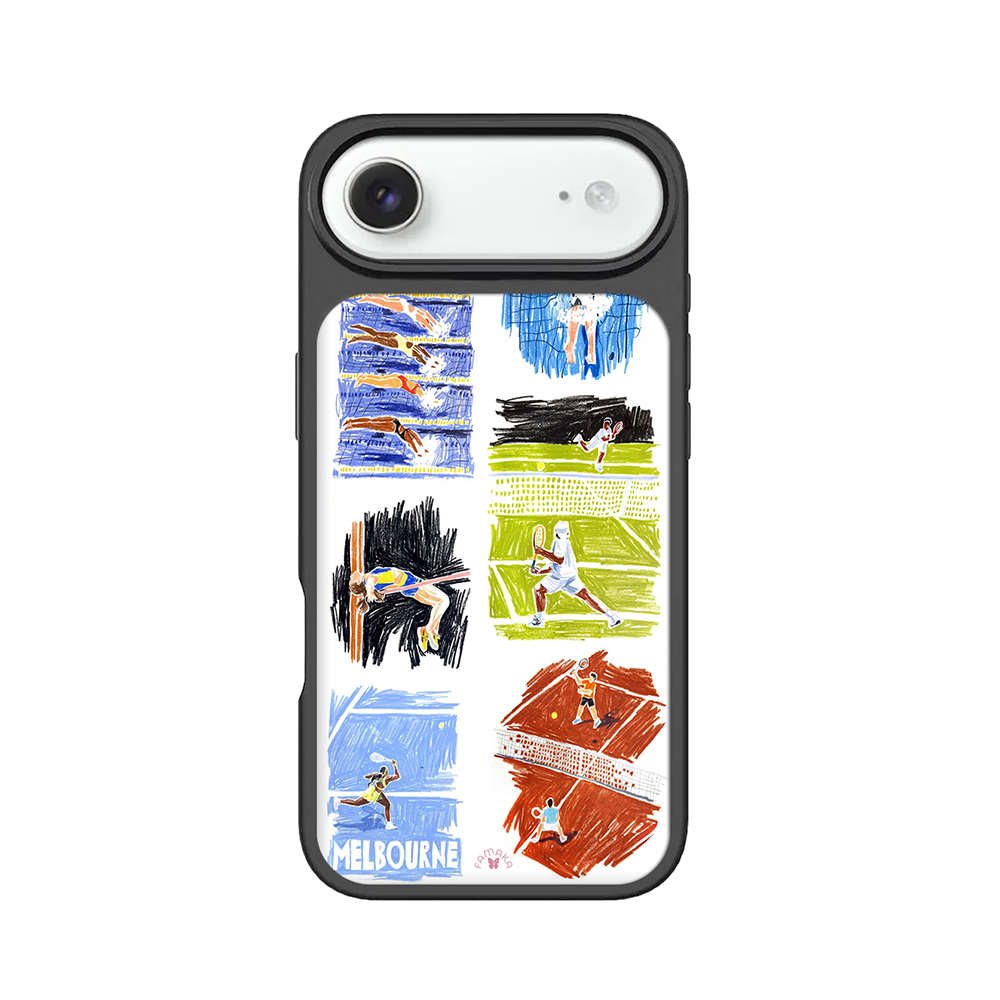 Sports iPhone Case – Dynamic Athletic Illustration Design, Protective Cover | FAMAKA
