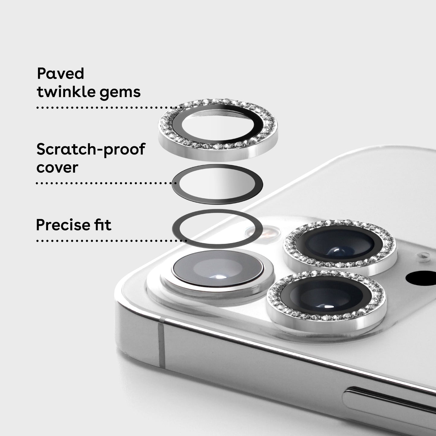 Tempered Glass Camera Lens Protector for iPhone | FAMAKA
