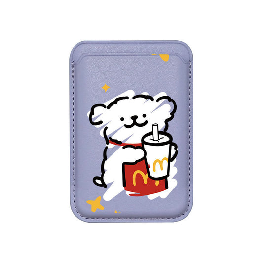 Cute Bear MagSafe Wallet – Cute Drink & McDonald's Design | Famaka