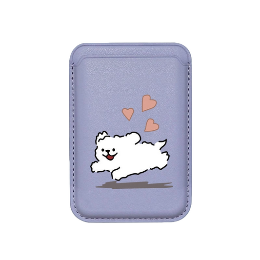 Running Puppy MagSafe Wallet – Love & Heart Design | Famaka