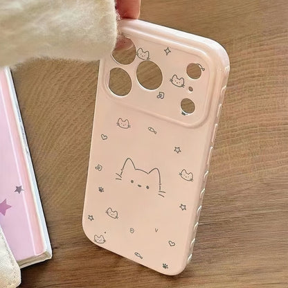 Cute Cat Pattern Phone Case 🐱✨