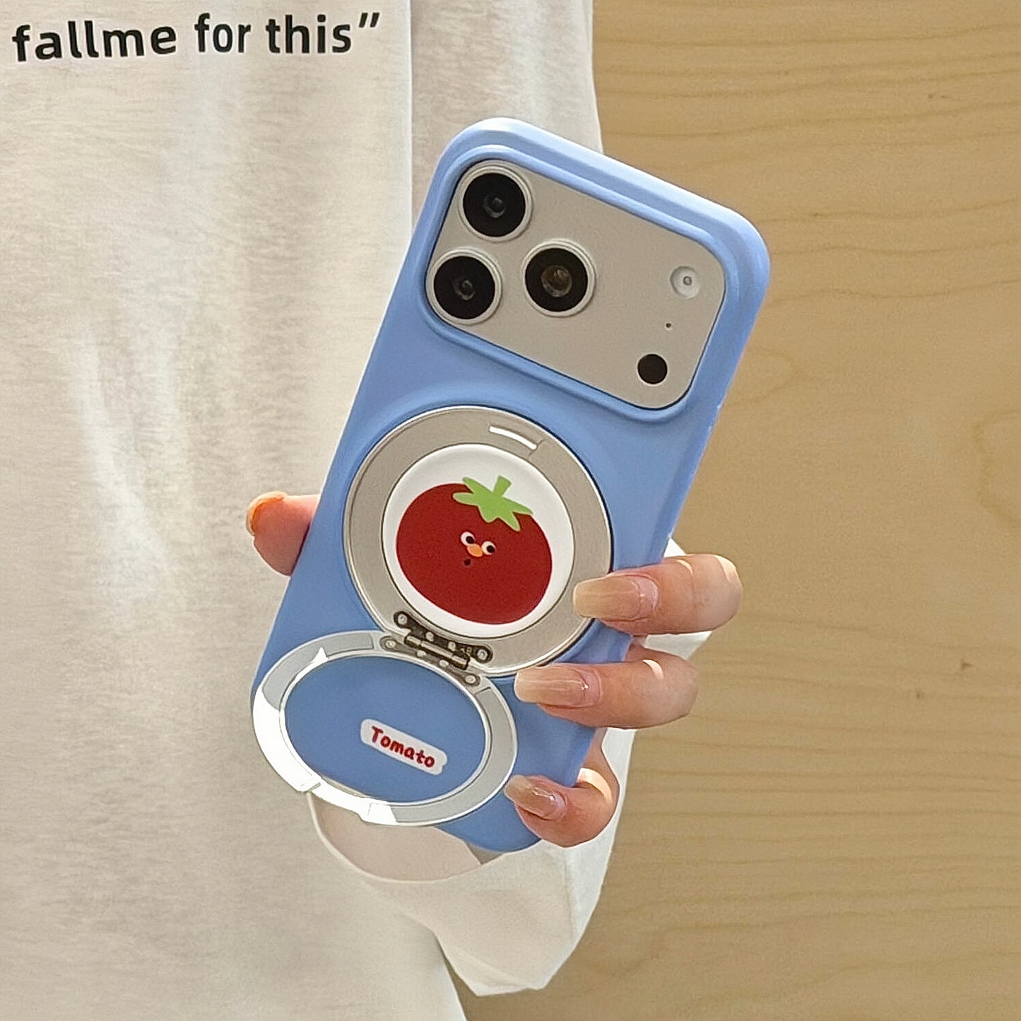 Blue Tomato Magnetic Ring Phone Case 🍅