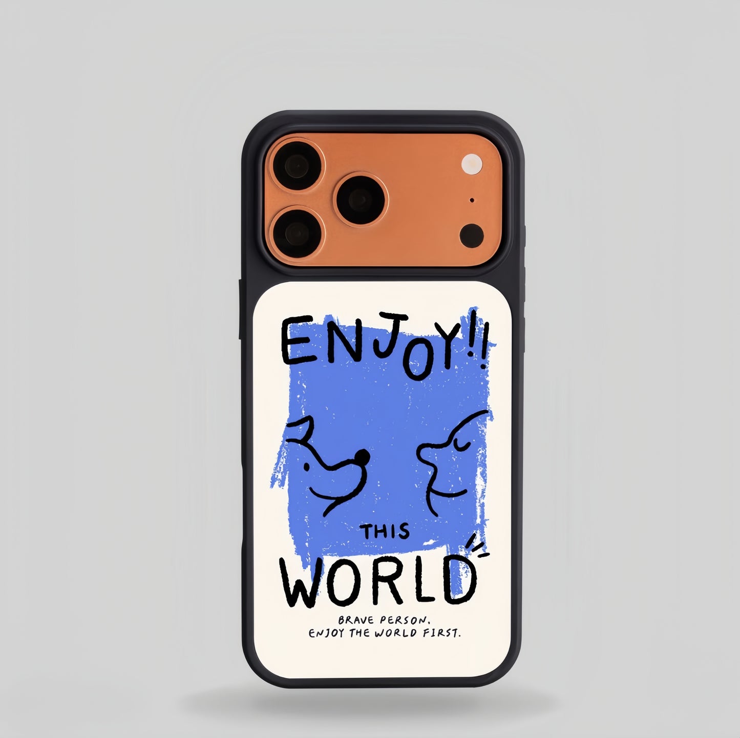 Enjoy This World Blue Art Phone Case 💙✨
