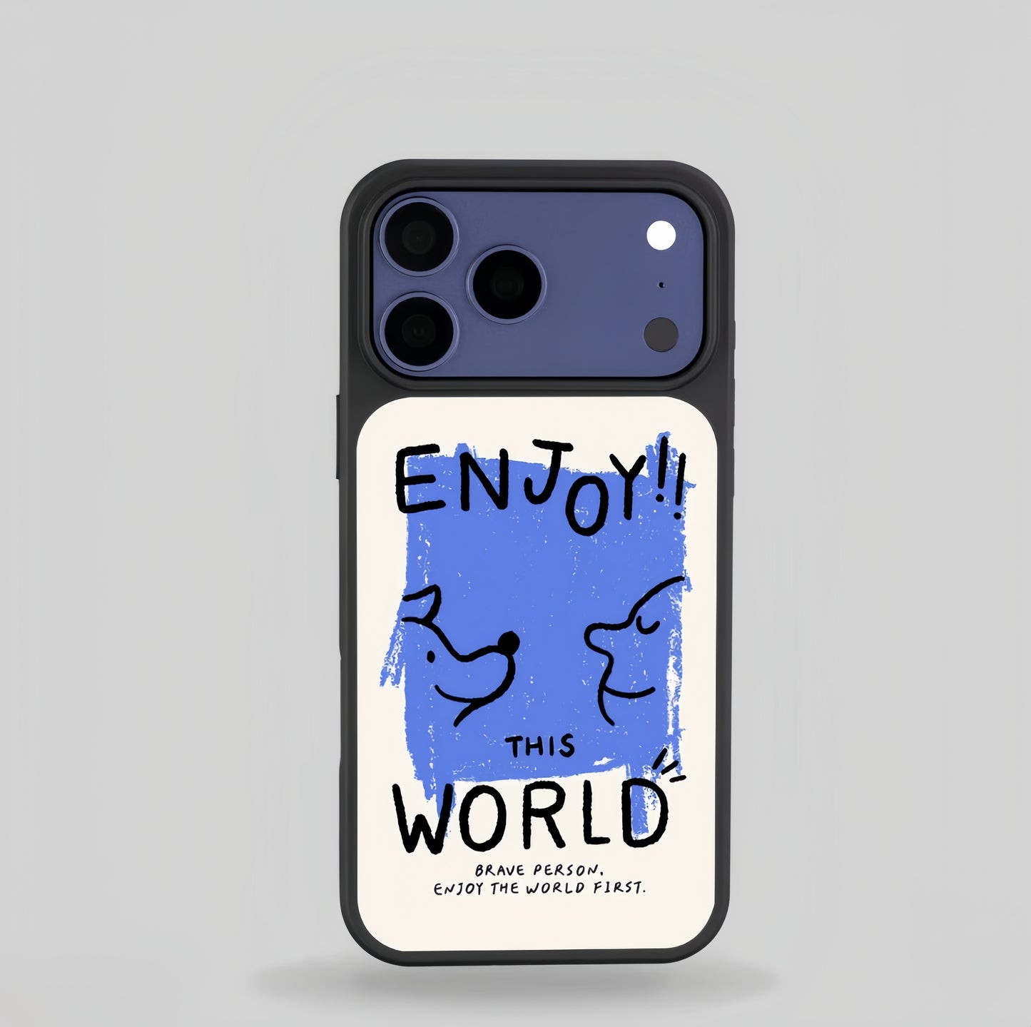 Enjoy This World Blue Art Phone Case 💙✨