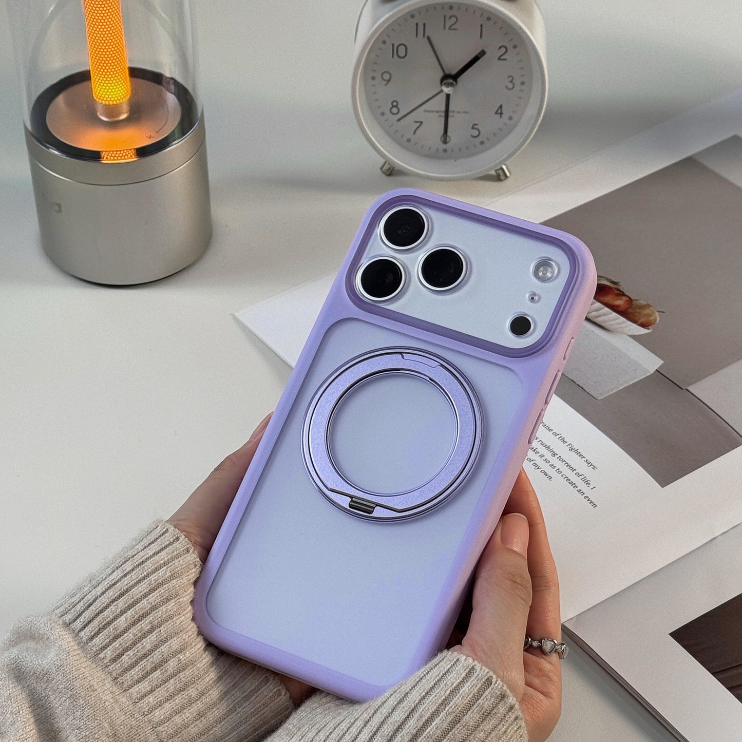 Lavender Magnetic Ring Phone Case 💜✨