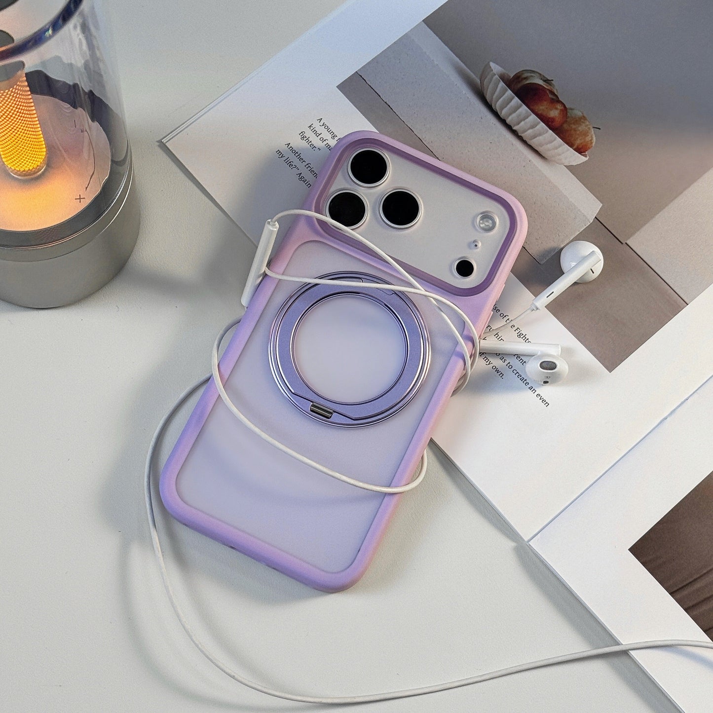 Lavender Magnetic Ring Phone Case 💜✨